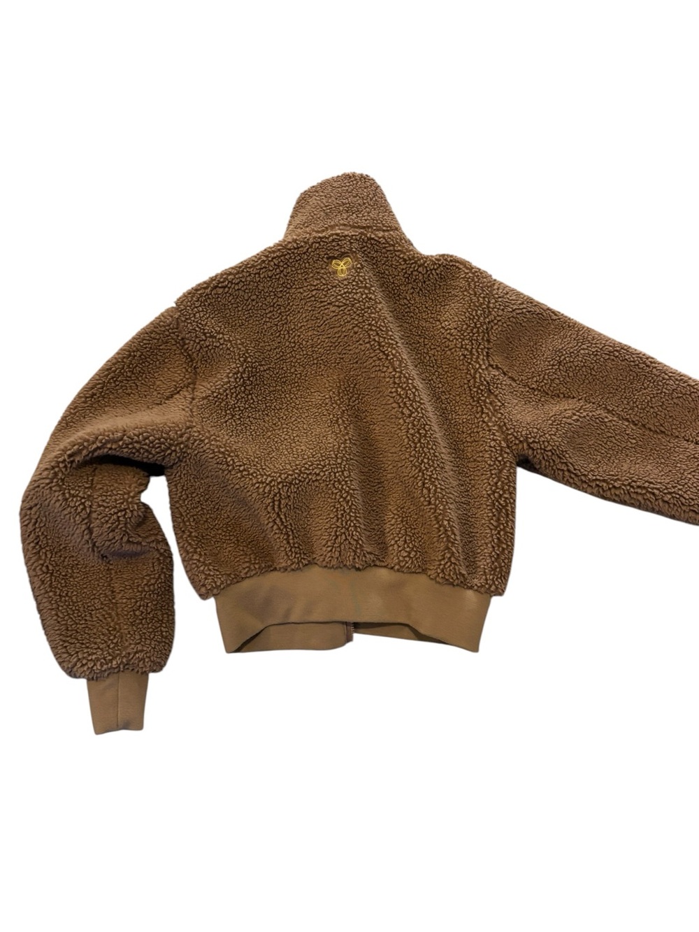 Aritzia Brown Sherpa Zip-Up Jacket - Picture 3 of 6